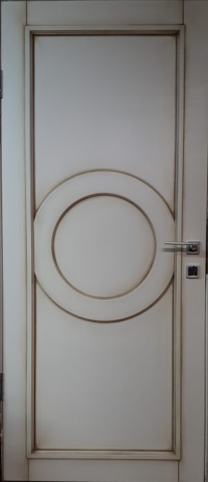 Межкомнатная дверь в профиле массив (эмаль с патиной) Златоуст